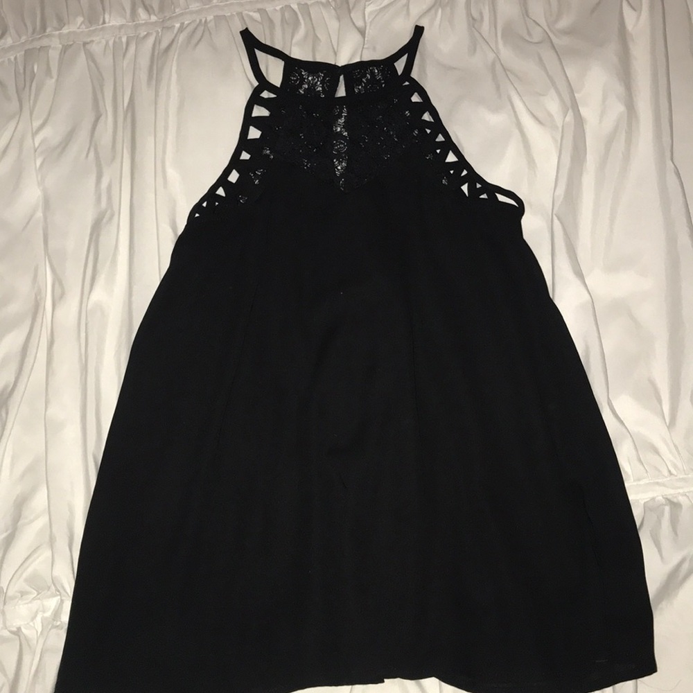 Lace halter blouse